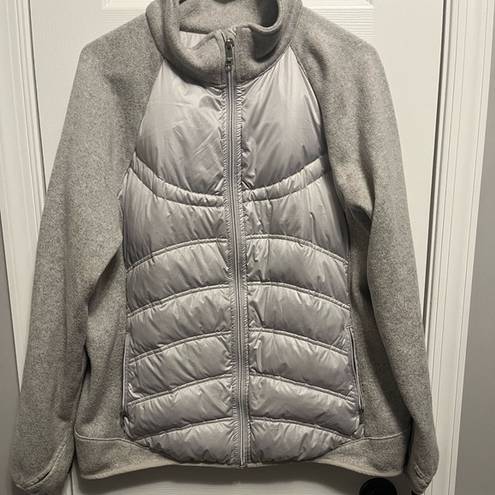 London Fog Grey Mock Neck  Jacket