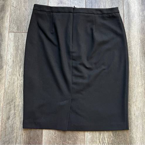 Trina Turk  Button Front Black Pencil Skirt Size 6