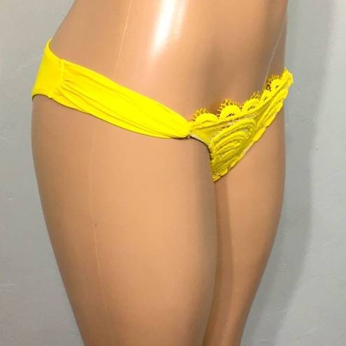 PilyQ  gold lace bikini. S/M. Retails $192 NWT