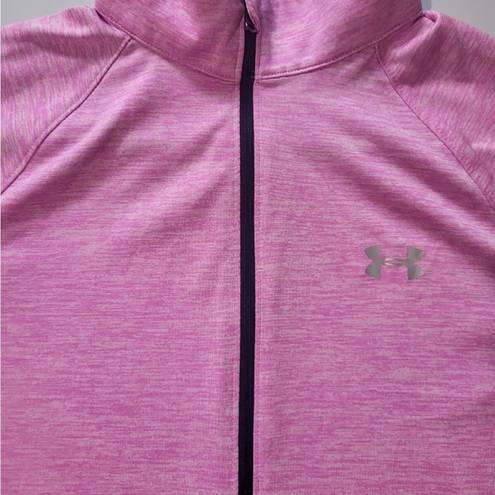 Under Armour Women's  Heatgear Pink 1/4 Zip Sweatshirt Size M Loose Fit