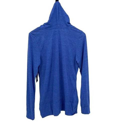 Marika tek  Womens Dry-Wik Post-Workout Hooded Performance Tee Blue XL NWT