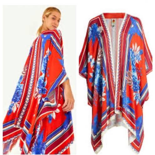 Farm Rio  Macaw Scarf Kimono size XS swim coverup