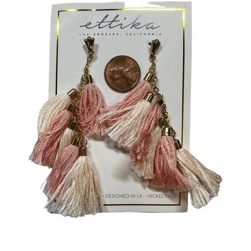 Ettika  Tassel Earring Pink New