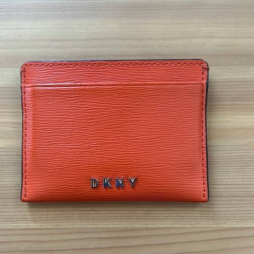 DKNY Orange Bryant Credit Card Holder