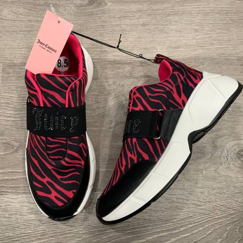 Juicy Couture NWT  Pink Zebra Athletic Sneakers Shoes