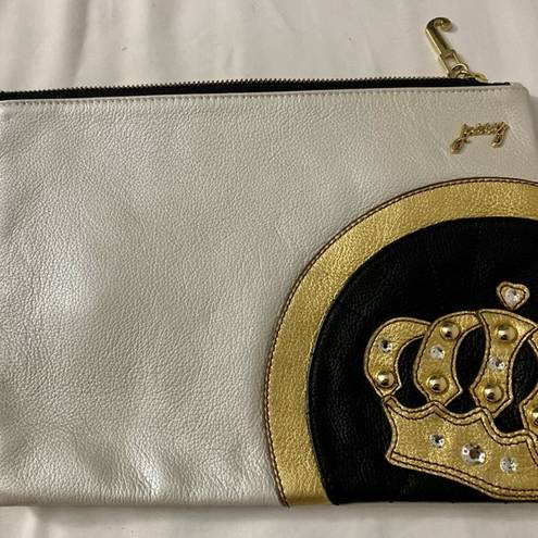 Juicy Couture  gold wristlet bag zippered