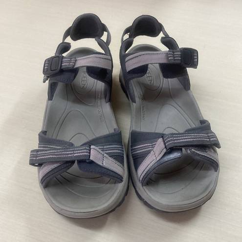 Keen  Terradora II Sandals Womens 8/38.5 Gray Pink Open Toe Strap Outdoor Hiking