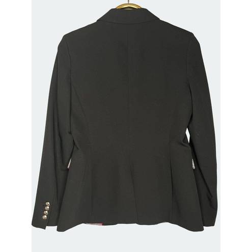 Tommy Hilfiger  Womens 8 Black Single Breasted Blazer Jacket Classic Preppy