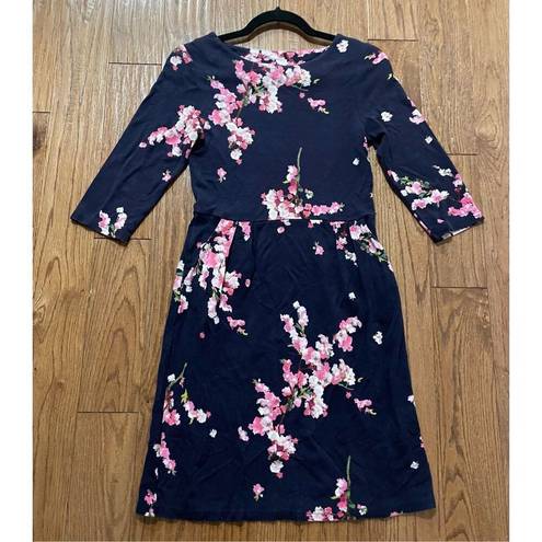 Blossom Joules Beth navy floral cherry  sheath dress