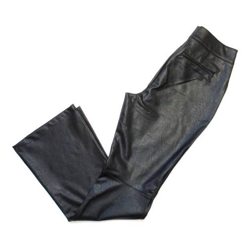 Spanx NWT  20457R Leather-Like Flare in Black Faux Pull-on Pants XL x 33