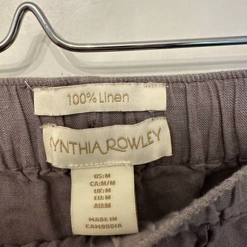 Cynthia Rowley 100% linen joggers