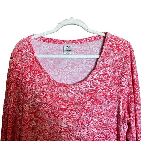 Natori  Sleep Top Womens Medium Multicolor Paisley Scoop Neck Pajama Blouse