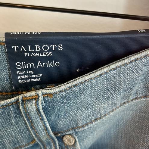 Talbots  Flawless Slim Ankle Jeans Monterey Wash