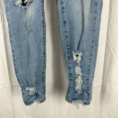 Gogo Jeans  Junior Women's Mid-Rise Distressed Ankle Denim Jeans Size 3