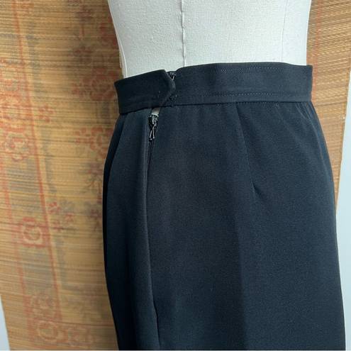 Saint Laurent Vintage Black High Waisted Pencil Skirt