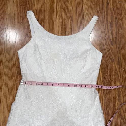 Betsey Johnson Betsy Johnson white lace midi dress size 6