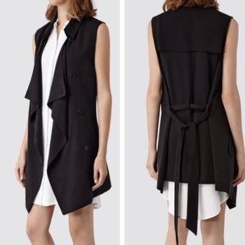 All Saints Black Hestia Jacket Vest