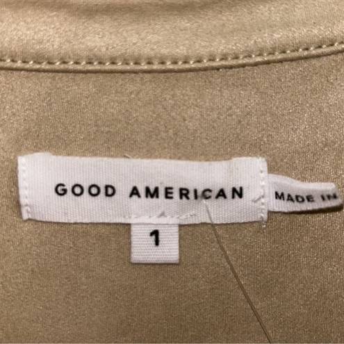 Good American  Belted Faux-Suede
Jacket(Size Small)