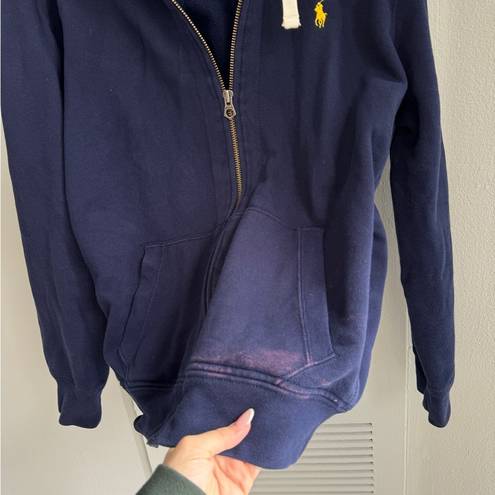 Polo  RALPH LAUREN Navy Zip Up Hoodie XL