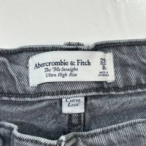 Abercrombie & Fitch  The 90s Straight Ultra High Rise Curve Love Womens 8R