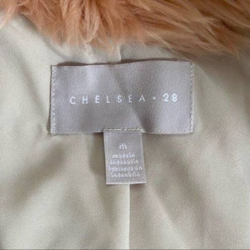 Chelsea28  Faux Fur Jacket in Pink Size Medium NWT