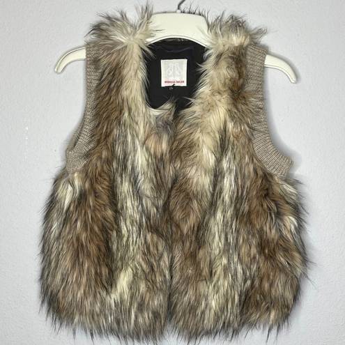 Rebecca Taylor  Alpaca Wool Blend Fur Vest