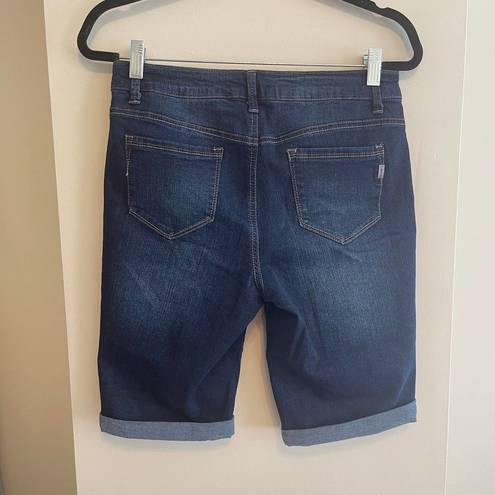 1822  Indigo Wash Denim Bermuda Shorts Size 10