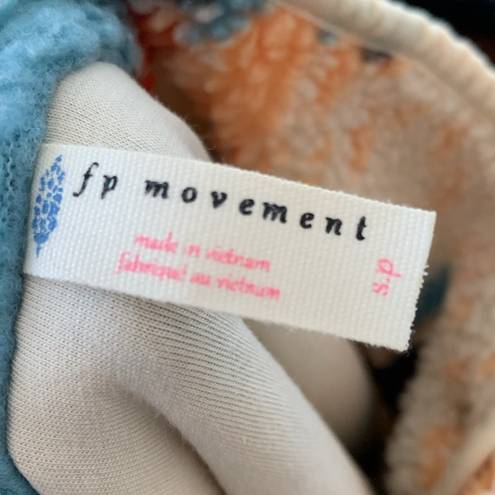 Free People Movement  Hit The Slopes Printed Fleece Jacket Cream Multi Combo