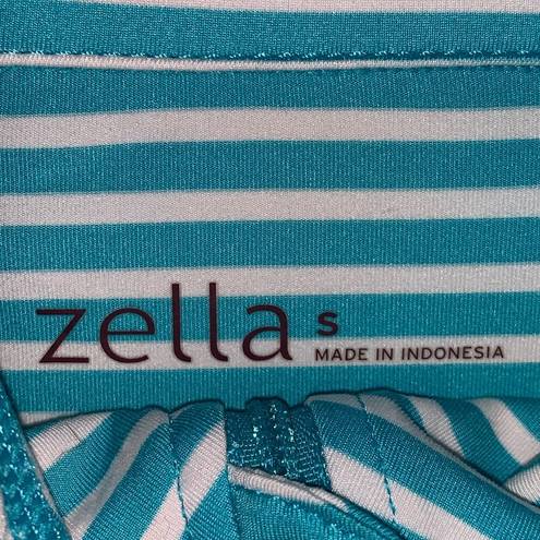 Zella  Run Stripe Half Zip Pullover Shurt Top Small