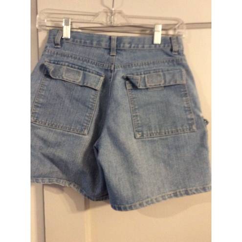 Gloria Vanderbilt  Vintage Y2K Cargo Jeans Shorts Womens Size 4