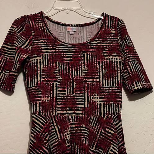 LuLaRoe  fireworks Julia dress size medium