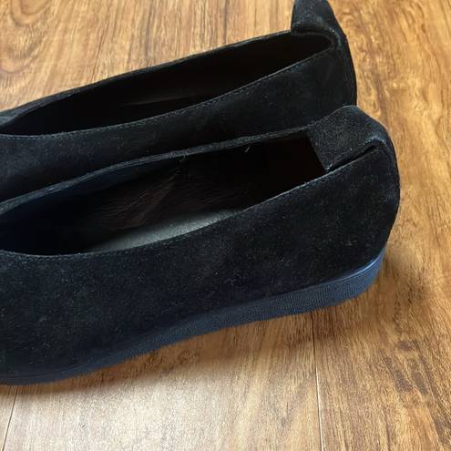 Eileen Fisher  Black Suede Wedge Shoes Women's 9