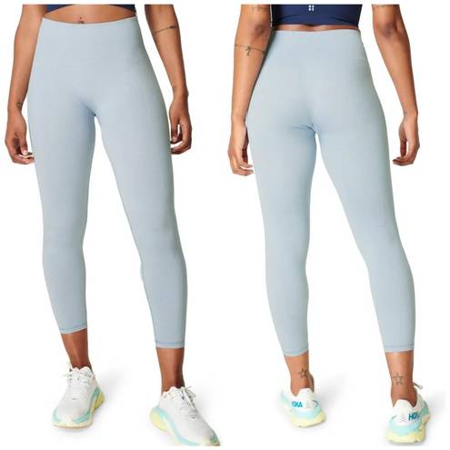 Sweaty Betty Athlete 7/8 Crop Seamless Workout Leggings in Smoked Blue Marl NWT