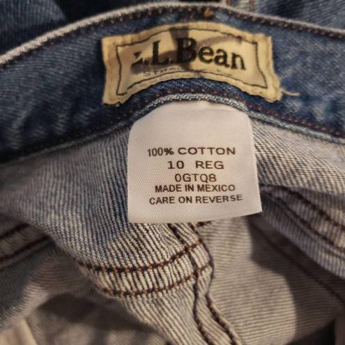 L.L.Bean  High Rise Mom Jeans Size 10