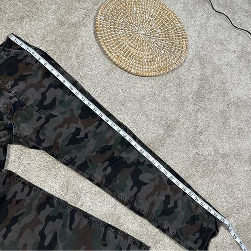 Edge Nili Lotan Jenna Cropped Raw  Hem Military Charcoal Camo Pants Mid Rise 6