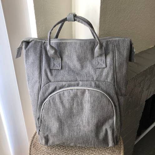 Grey Enfamil insulated diaper bag backpack