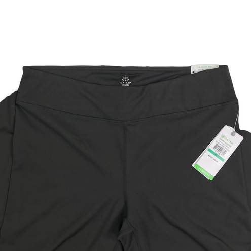 Gaiam  OM-DRI Flare Leg Yoga Pants Pullon Stay-Put Waist Stretchy Black XL, NWT