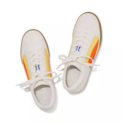 Rothy's Rothy’s The Lace Up Sneaker Yellow Candy Stripe Sneakers