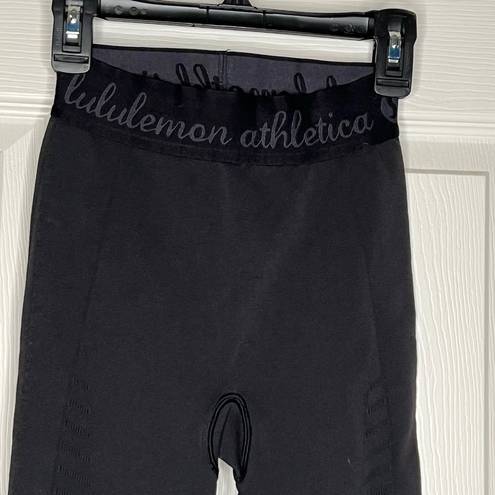 Lululemon Time Warp Compression Black Midrise 7/8 Leggings Tights Womens Size 0