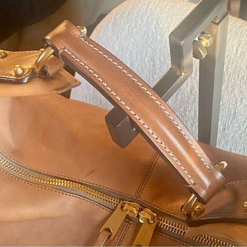 CELINE  Leather Round Hobo Shoulder Bag