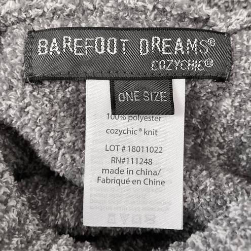 Barefoot Dreams Cozychic Point Dume Poncho Heather Gray 801 Turtleneck One Size