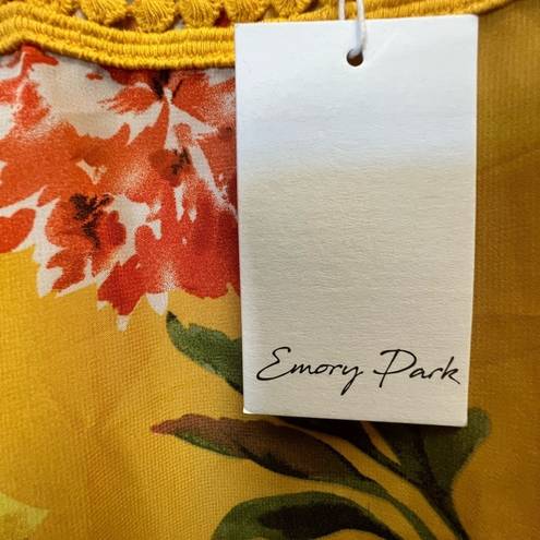 Emory park Emory‎ park yellow flower print swimming cover up size M