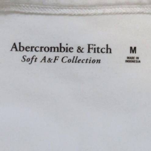 Abercrombie & Fitch Bodysuit AF Soft Collection M White Halter Square Neck NWOT