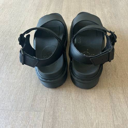 Dr. Martens  Leather Black Strap Sandals Size 9