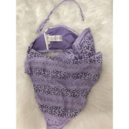 Jessica Simpson New.  lavender bandanna bikini set. Medium. Retails $108.