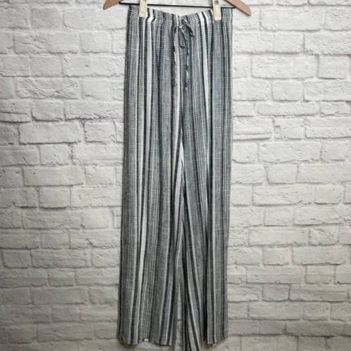 Honey Punch  STRIPE PANTS Wide Leg Small