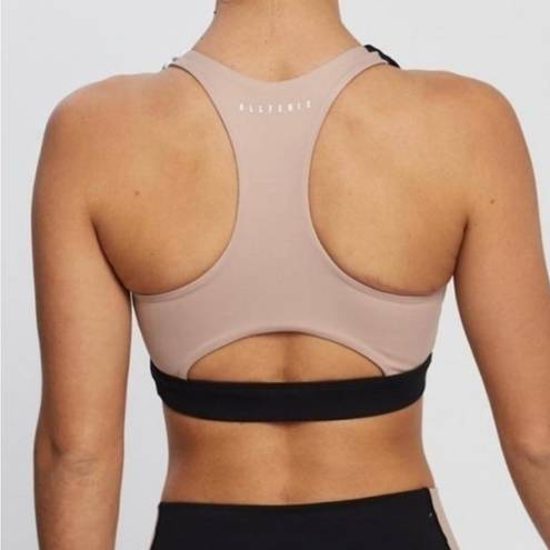 Anthropologie Allfenix Heidi Block Blue Sports Bra Racerback  Breathable Small