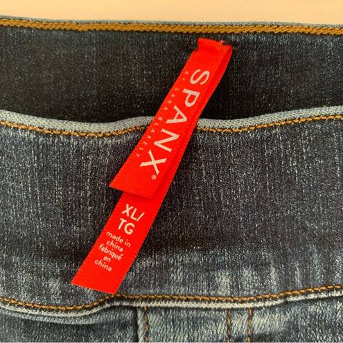 Spanx  Cropped Flare Raw Hem Jeans