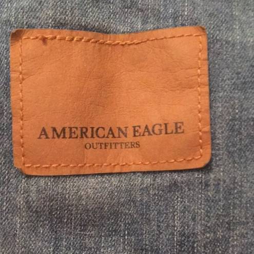 American Eagle outfitters denim blue Jean long strap bag