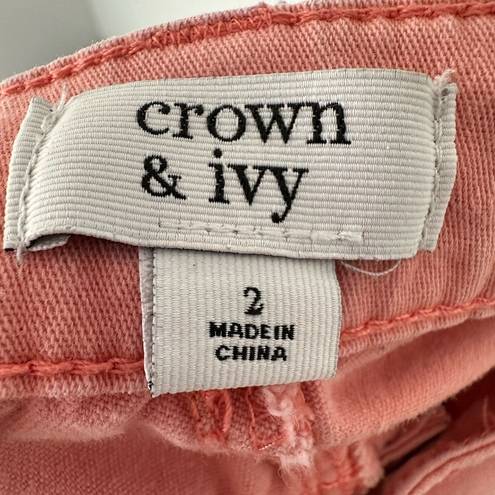 Crown & Ivy High Rise Skinny Denim Jeans